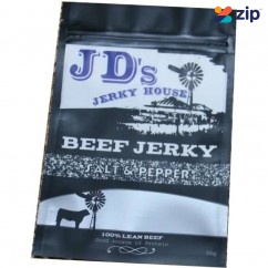 JD'S SALT&PEPPER (SLT-PPP) - 50g Salt & Pepper Beef Jerky